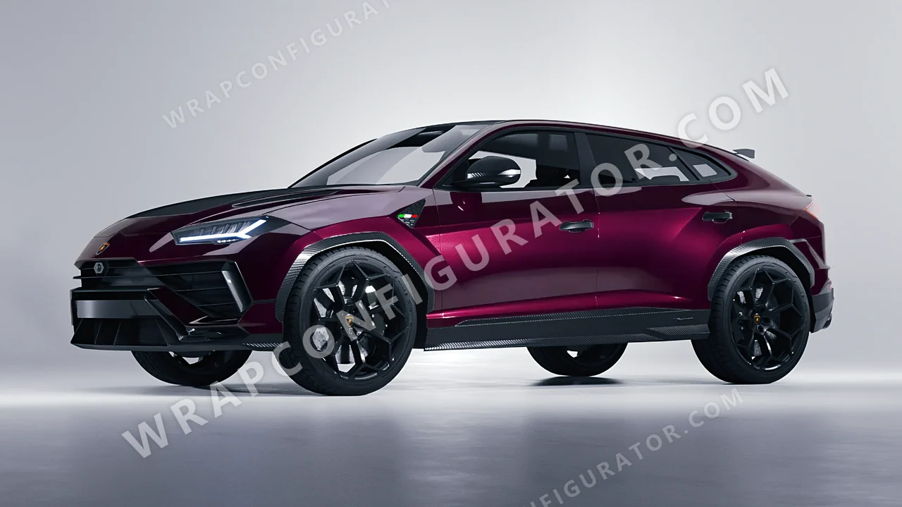Purple Lamborghini Urus Performante 2024 wrapped in Inozetek Dynamic PPF Bunny One Purple RB101