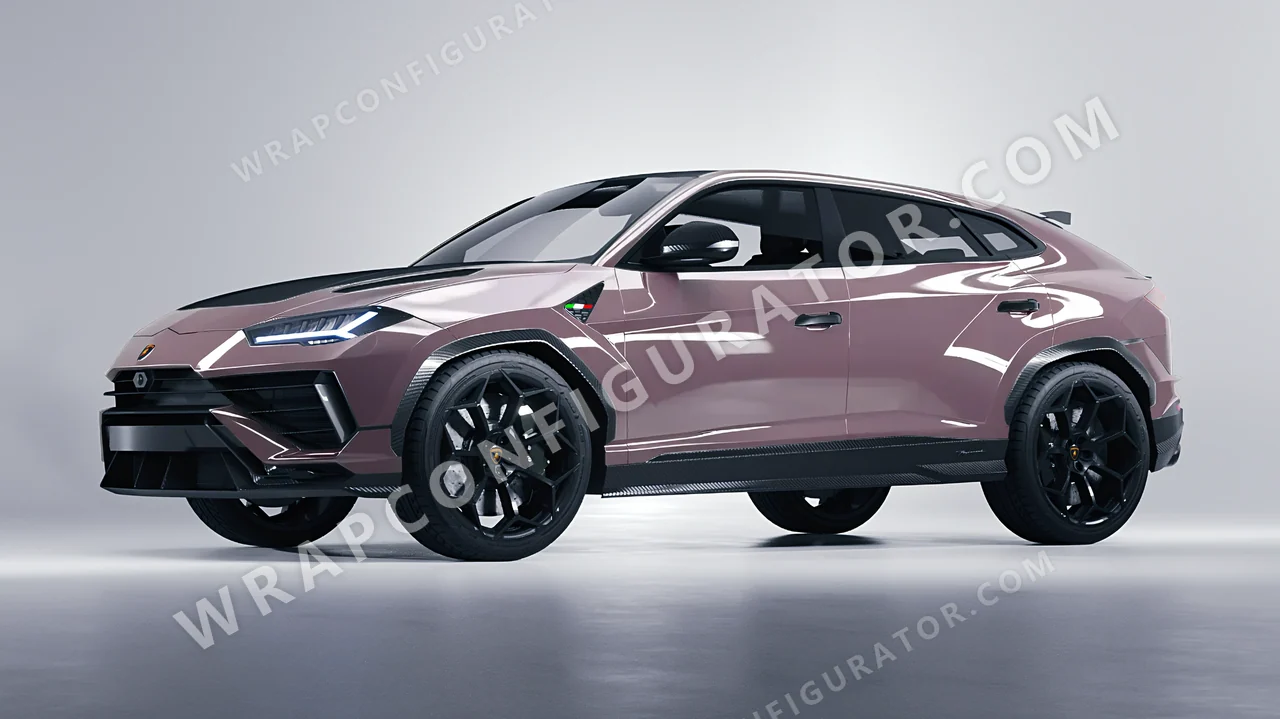 Purple Lamborghini Urus Performante 2024 wrapped in Inozetek Dynamic PPF Misty Purple DPPF707