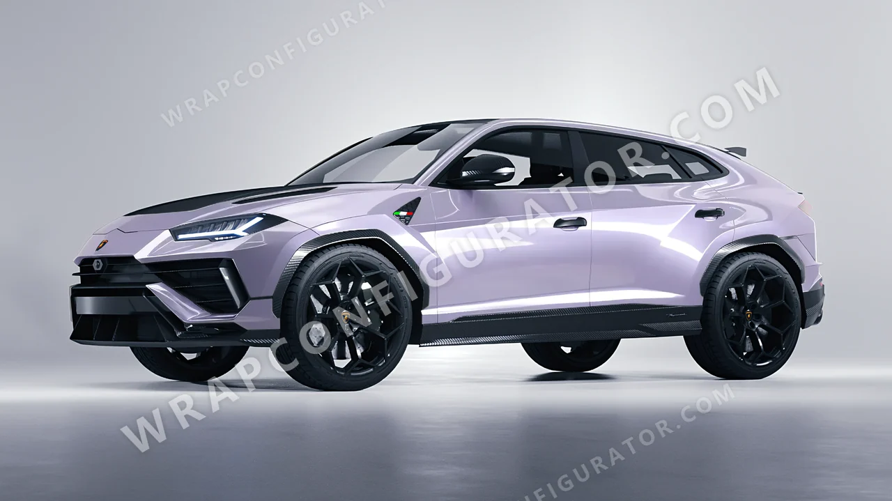 Purple Lamborghini Urus Performante 2024 wrapped in Inozetek Dynamic PPF Provence Purple DPPF708