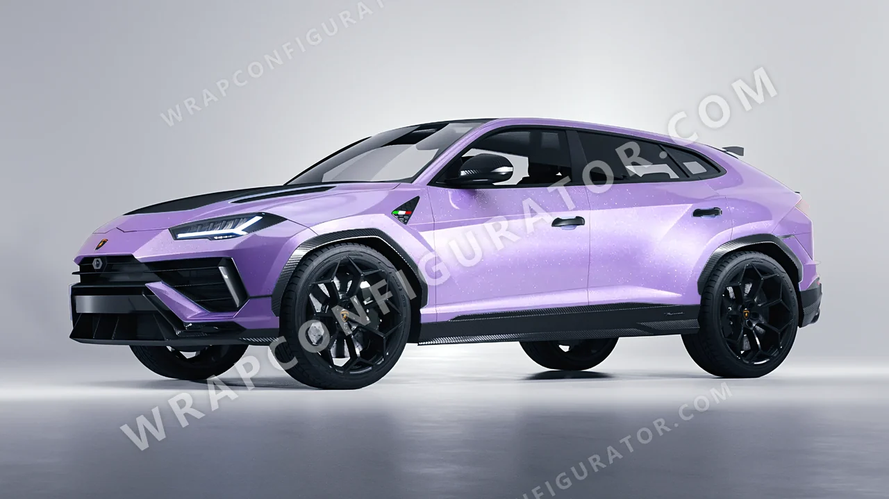 Purple Lamborghini Urus Performante 2024 wrapped in Inozetek Dynamic PPF Purple DPPF939