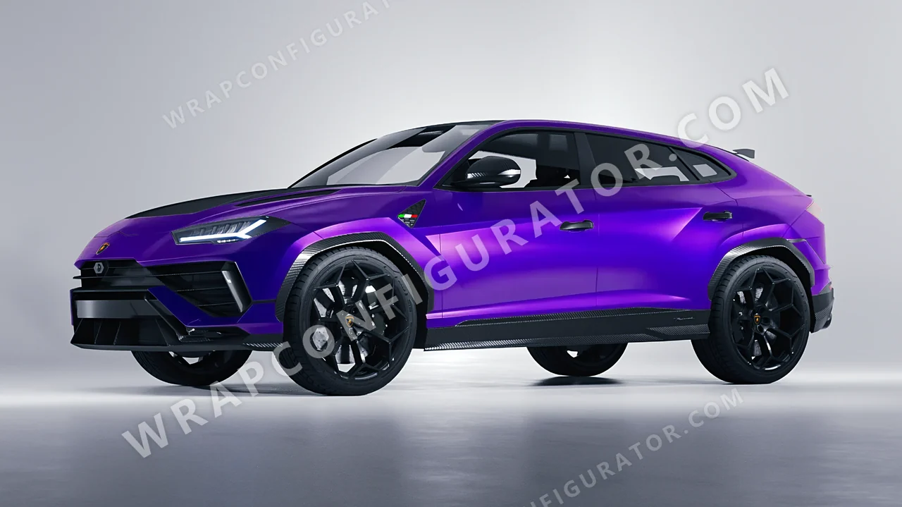 Purple Lamborghini Urus Performante 2024 wrapped in ORACAL Enchanted Violet 970RA-175G