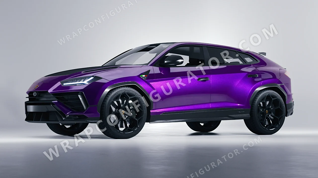 Purple Lamborghini Urus Performante 2024 wrapped in ORACAL Violet 970RA-406G