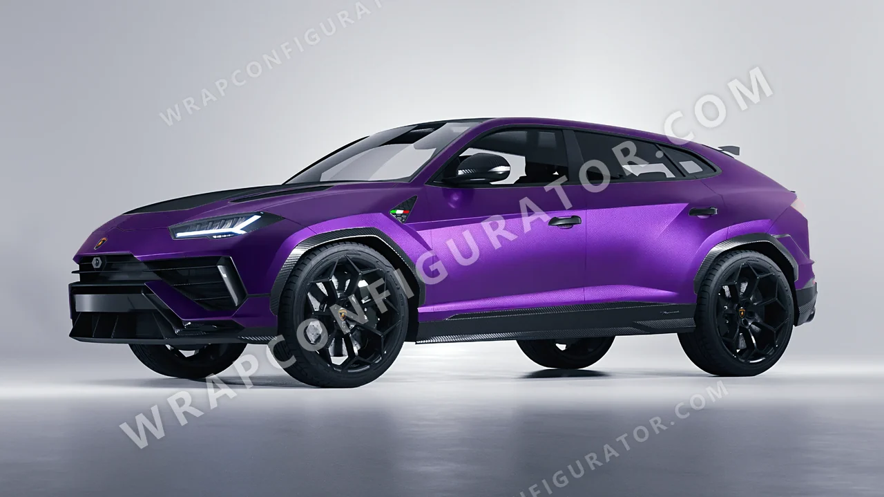 Purple Lamborghini Urus Performante 2024 wrapped in ORACAL Violet 970RA-406M