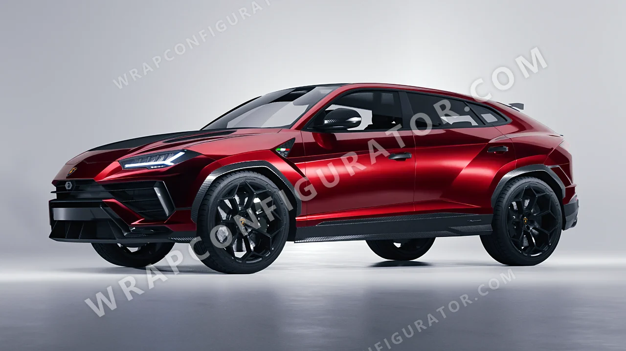 Red Lamborghini Urus Performante 2024 wrapped in Avery Dennison Gloss Passion Red SW900-448-S