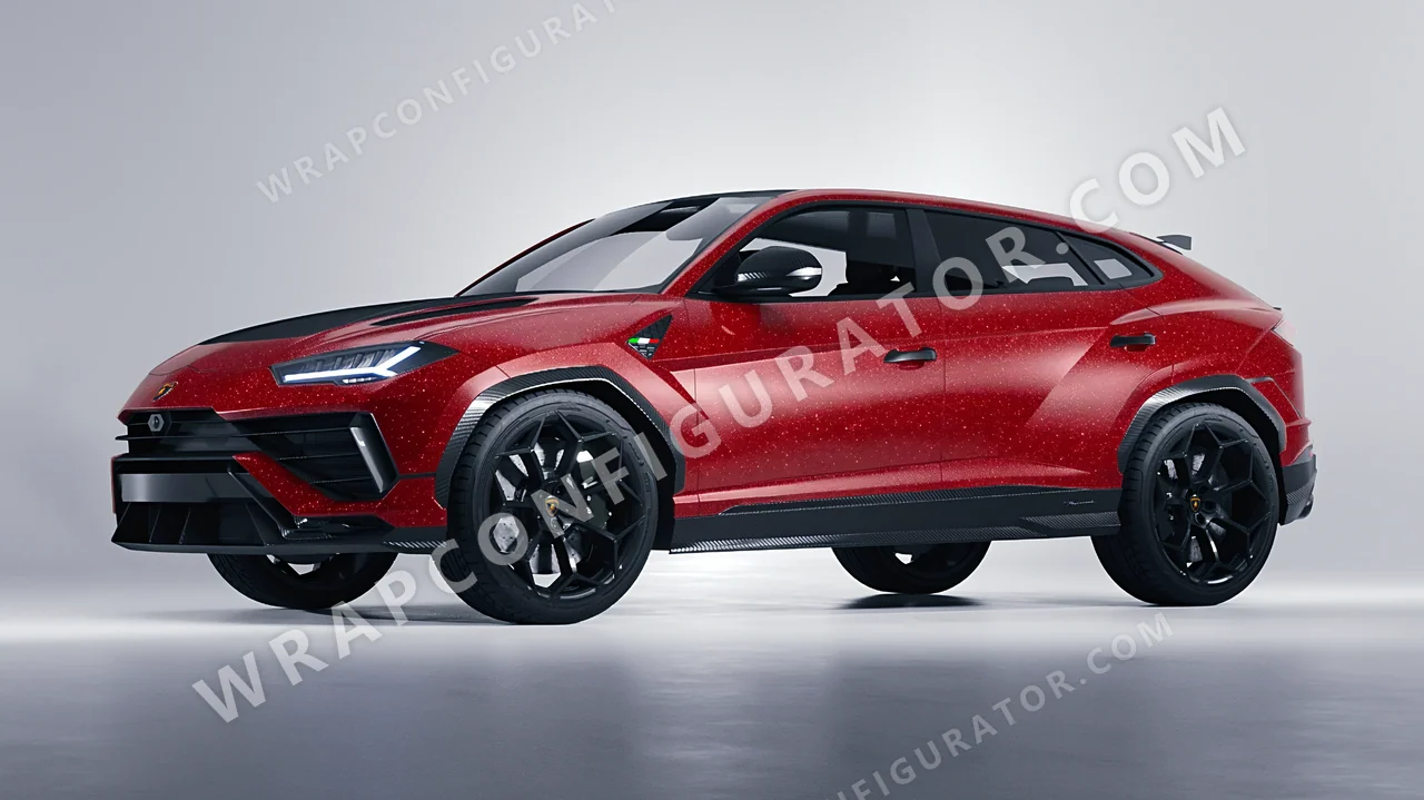 Red Lamborghini Urus Performante 2024 wrapped in Avery Dennison Red SW900-426-D