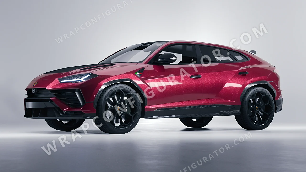 Red Lamborghini Urus Performante 2024 wrapped in Avery Dennison Spark SW900-419-M