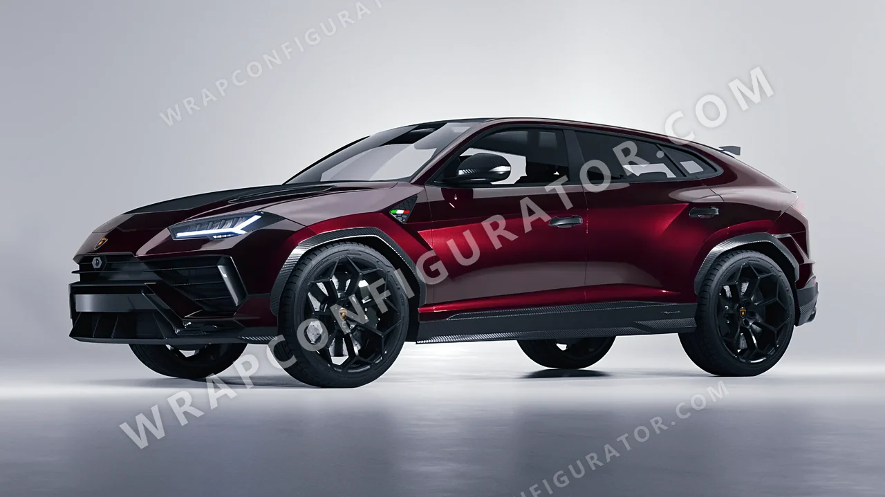 Red Lamborghini Urus Performante 2024 wrapped in Colourshield PPF by HyperPro Barn Red HGM20-P