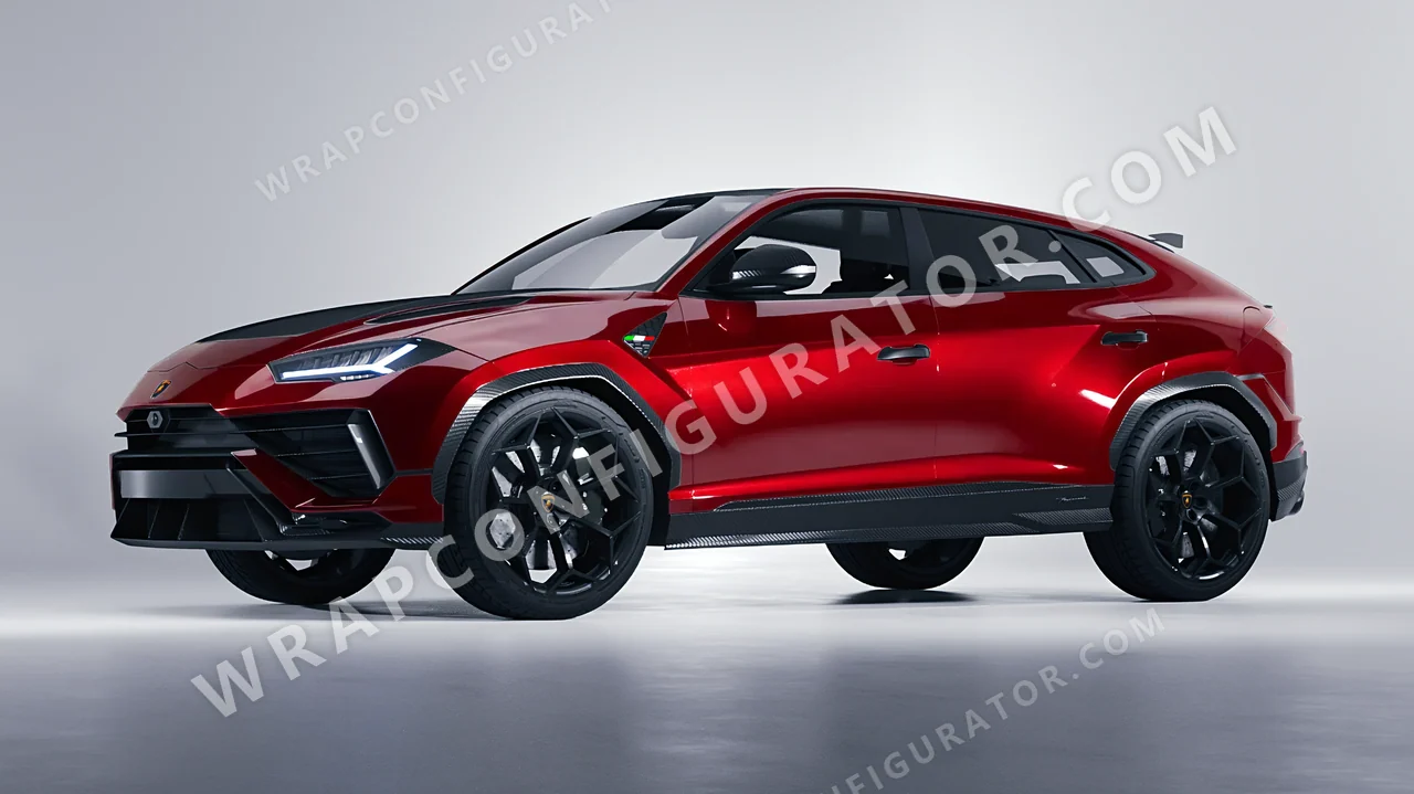 Red Lamborghini Urus Performante 2024 wrapped in Colourshield PPF by HyperPro Bright Red HGM34-P