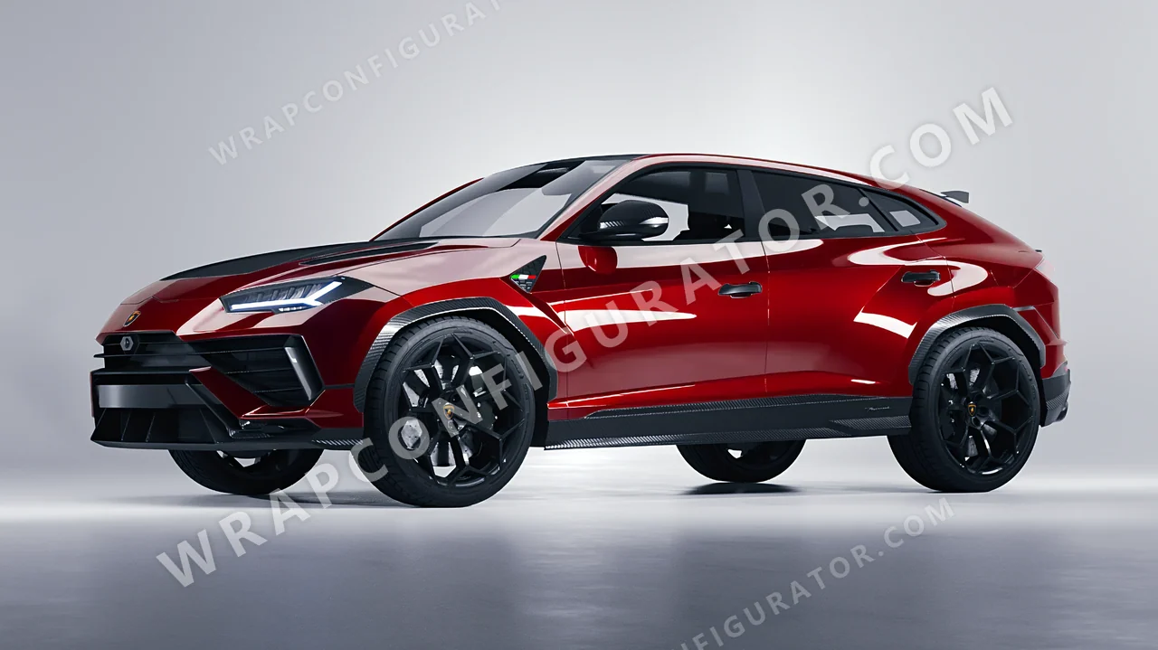 Red Lamborghini Urus Performante 2024 wrapped in Colourshield PPF by HyperPro Fiery Red HGF83-P