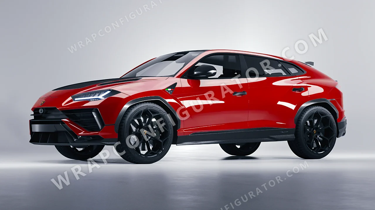 Red Lamborghini Urus Performante 2024 wrapped in Colourshield PPF by HyperPro Red HGF09-P