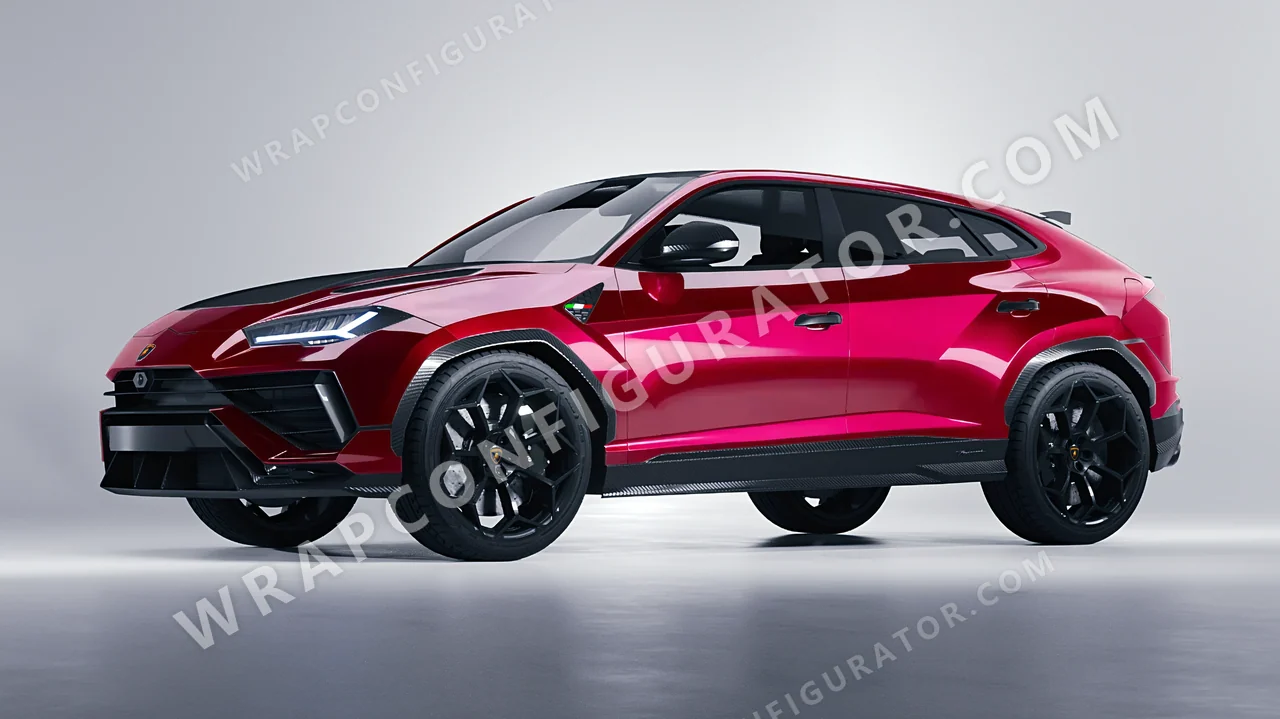 Red Lamborghini Urus Performante 2024 wrapped in Colourshield PPF by HyperPro Strawberry Red HGF48-P
