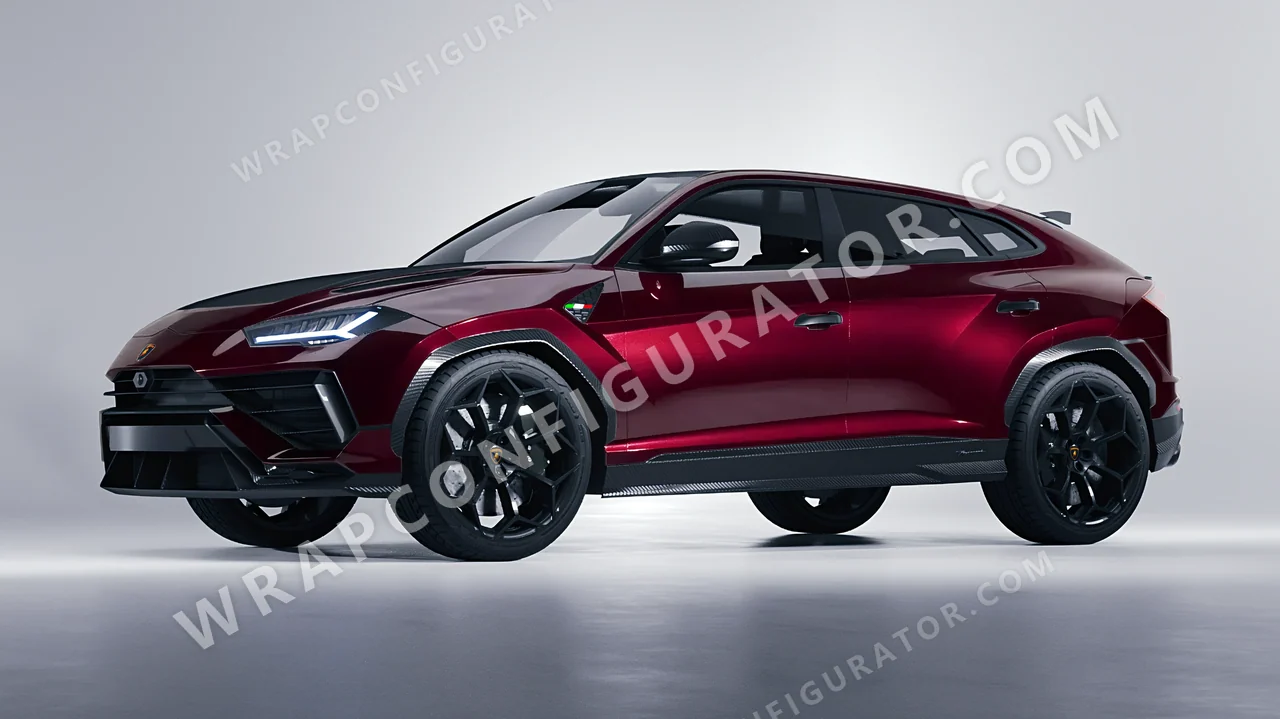 Red Lamborghini Urus Performante 2024 wrapped in ORACAL Red Brown 970RA-369G