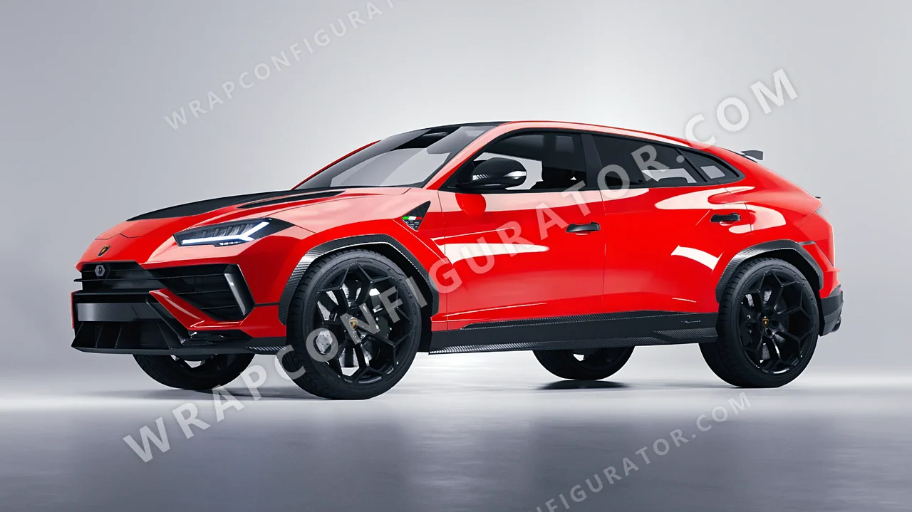 Red Lamborghini Urus Performante 2024 wrapped in ORACAL Rose Hip 970RA-897G