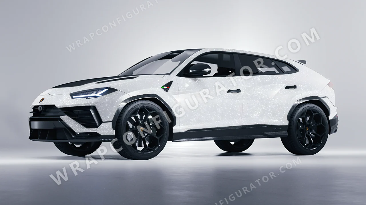 White Lamborghini Urus Performante 2024 wrapped in Colourshield PPF by HyperPro White MDF02-P