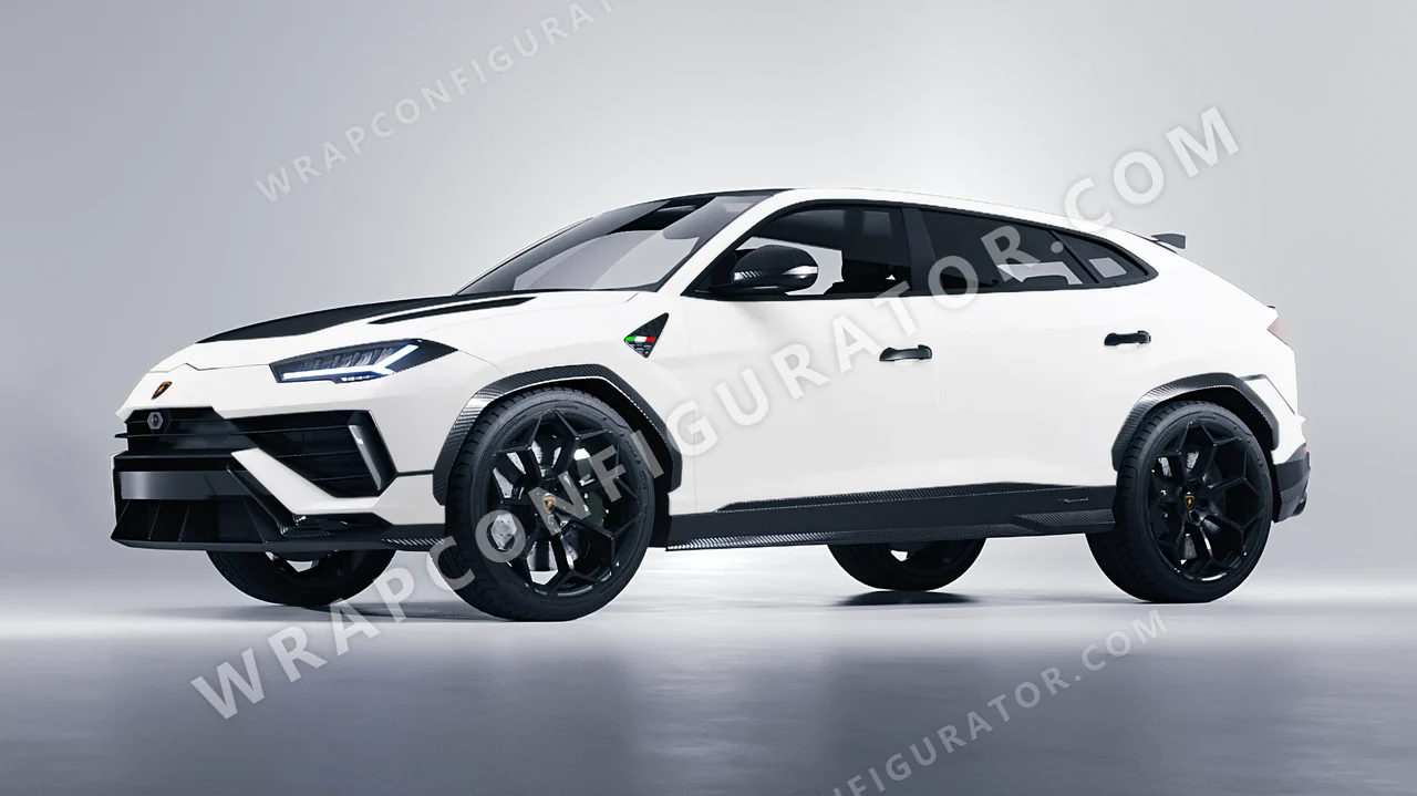 White Lamborghini Urus Performante 2024 wrapped in Inozetek Dynamic PPF White DPPF816