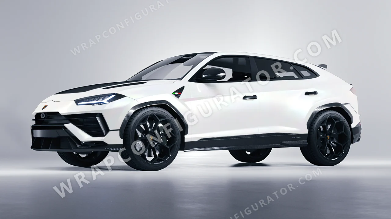 White Lamborghini Urus Performante 2024 wrapped in KPMF Matt Crystalline White K75540