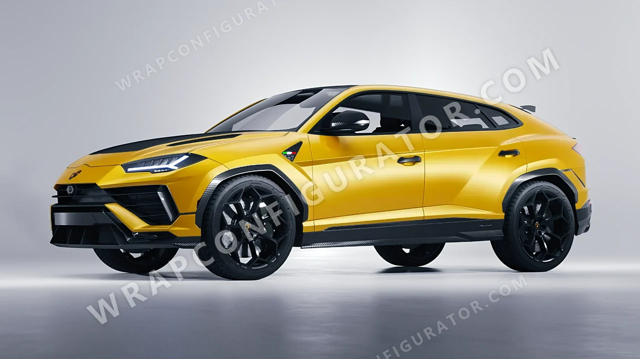 Yellow Lamborghini Urus Performante 2024 wrapped in Avery Dennison Yellow SW900-224-O