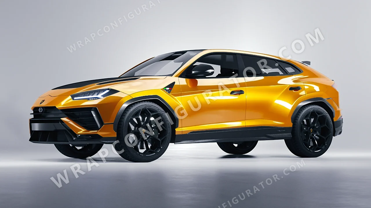 Yellow Lamborghini Urus Performante 2024 wrapped in Colourshield PPF by HyperPro Amber Yellow HGF78-P