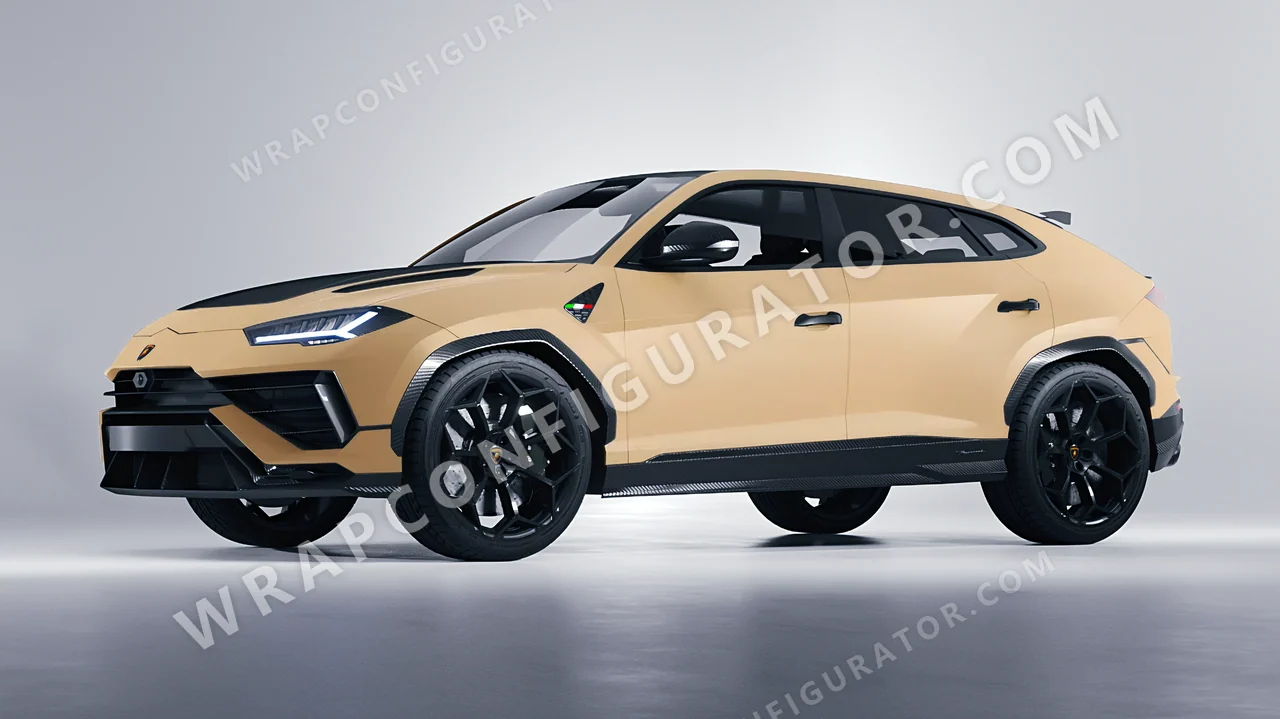 Yellow Lamborghini Urus Performante 2024 wrapped in Colourshield PPF by HyperPro AMG Desert Yellow SMF53-P