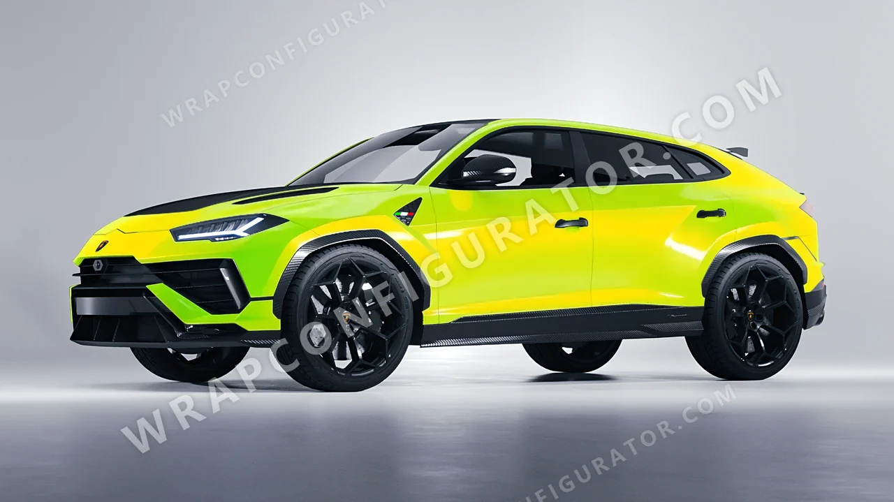 Yellow Lamborghini Urus Performante 2024 wrapped in Colourshield PPF by HyperPro Yellow GSF01-P