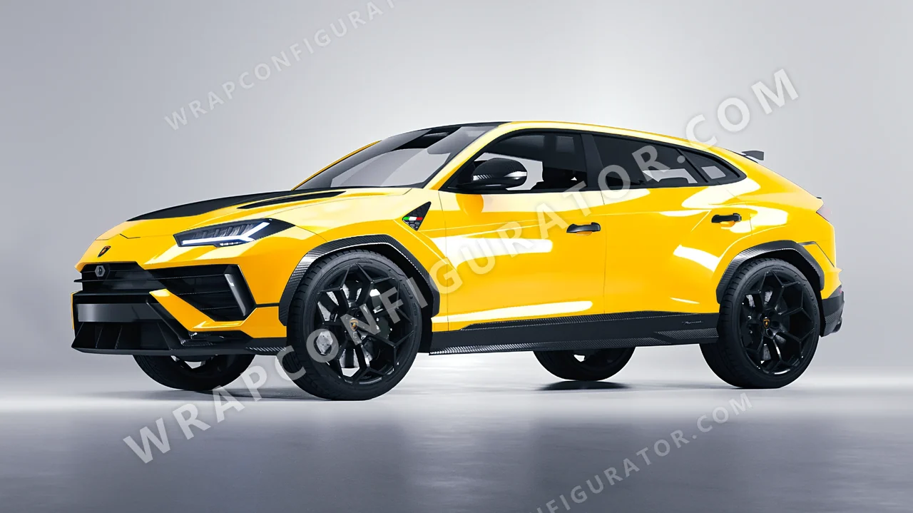 Yellow Lamborghini Urus Performante 2024 wrapped in Inozetek Dynamic PPF Sunflower Yellow DPPF921