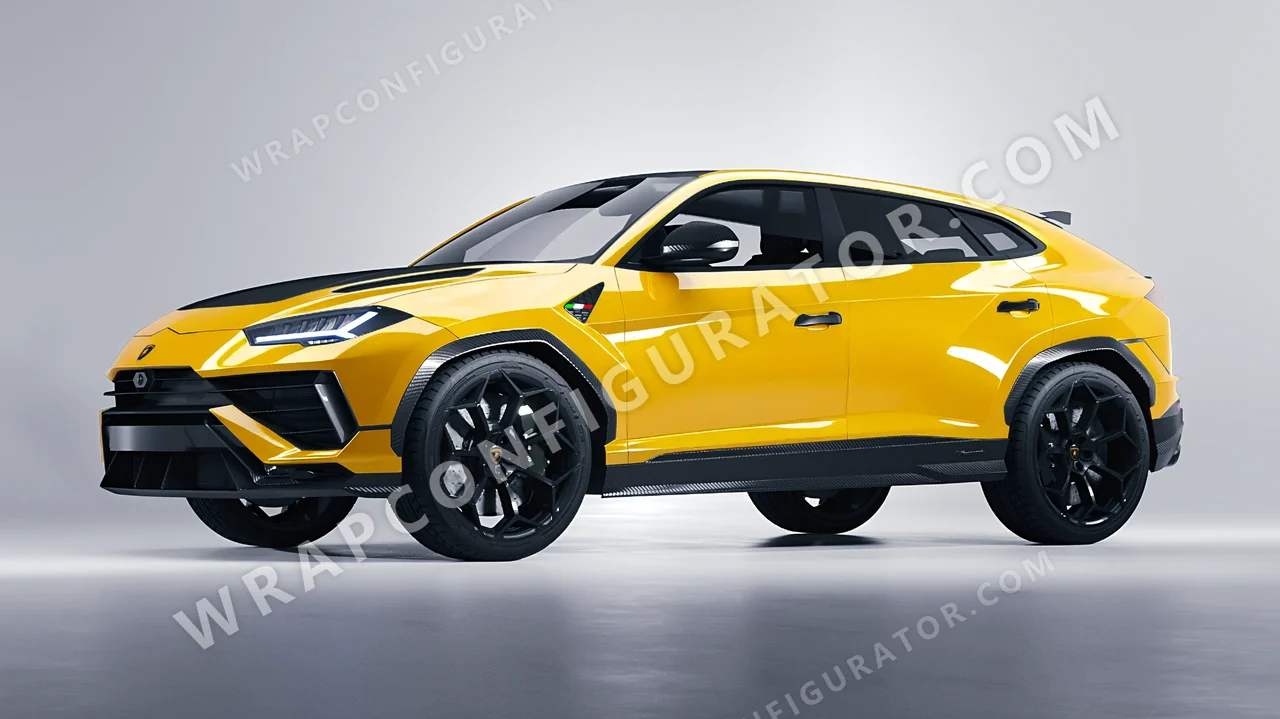 Yellow Lamborghini Urus Performante 2024 wrapped in ORACAL Maize Yellow 970RA-209G