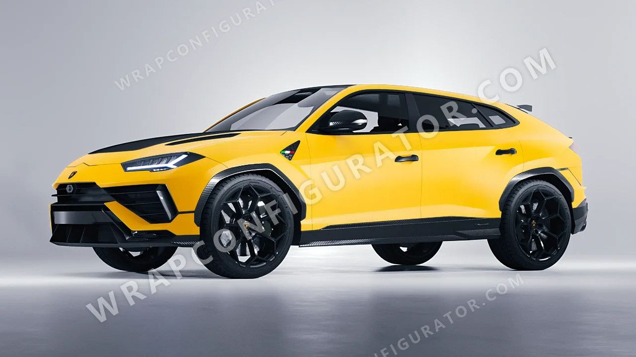 Yellow Lamborghini Urus Performante 2024 wrapped in ORACAL Maize Yellow 970RA-209M