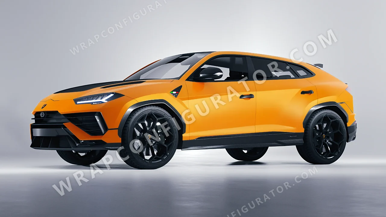 Yellow Lamborghini Urus Performante 2024 wrapped in ORACAL Safron Yellow 970RA-223M