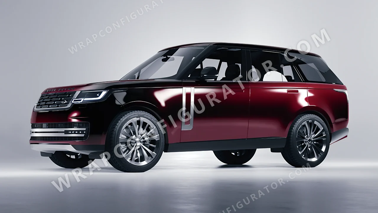 Black Land Rover Range Rover 2024 wrapped in 3M Gloss Black Rose GP99
