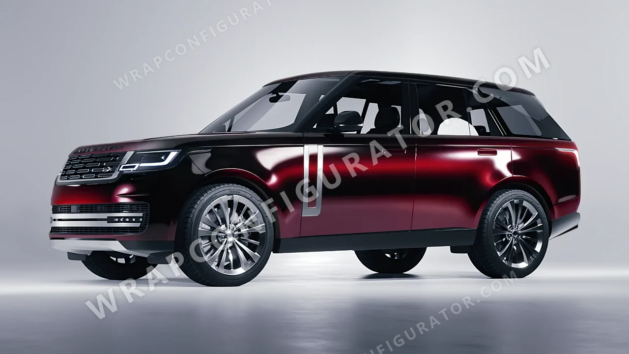 Black Land Rover Range Rover 2024 wrapped in 3M Gloss Ember Black GP282