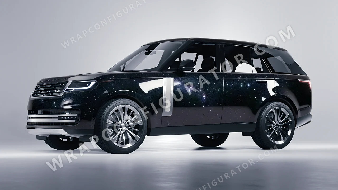 Black Land Rover Range Rover 2024 wrapped in 3M Gloss Galaxy Black GP292