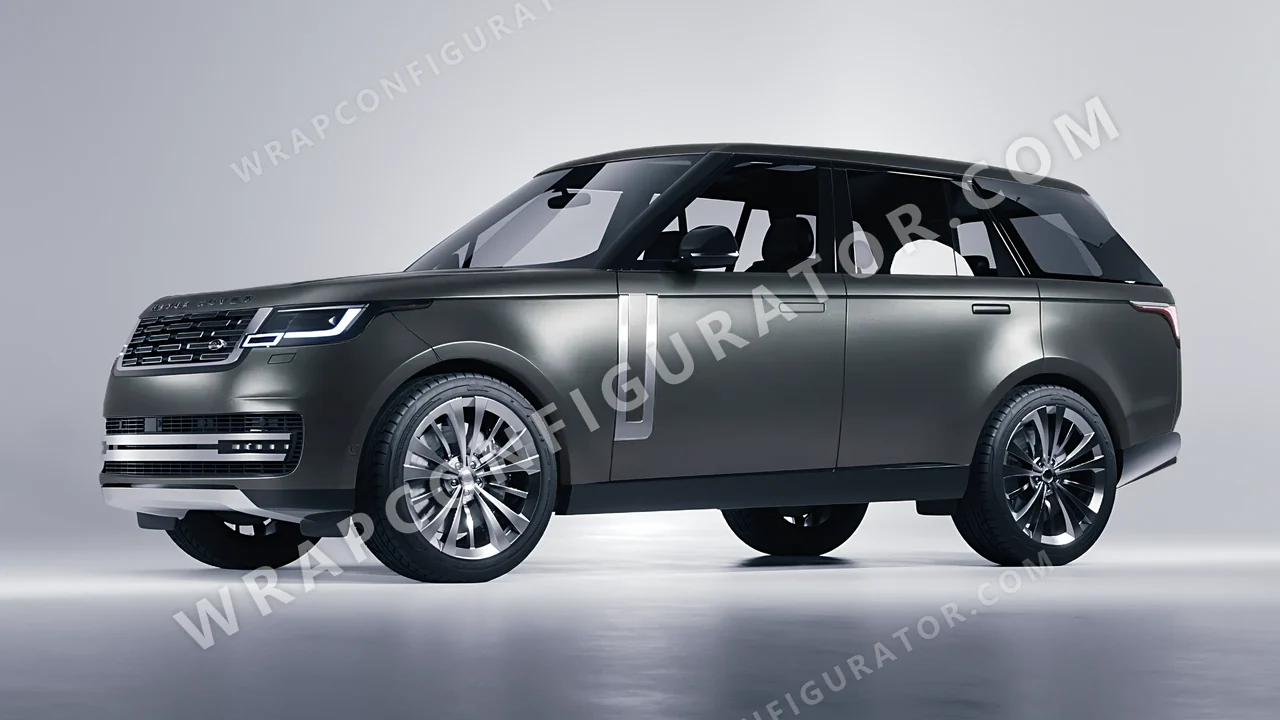 Black Land Rover Range Rover 2024 wrapped in Avery Dennison Black Rock Grey SW900-823-M