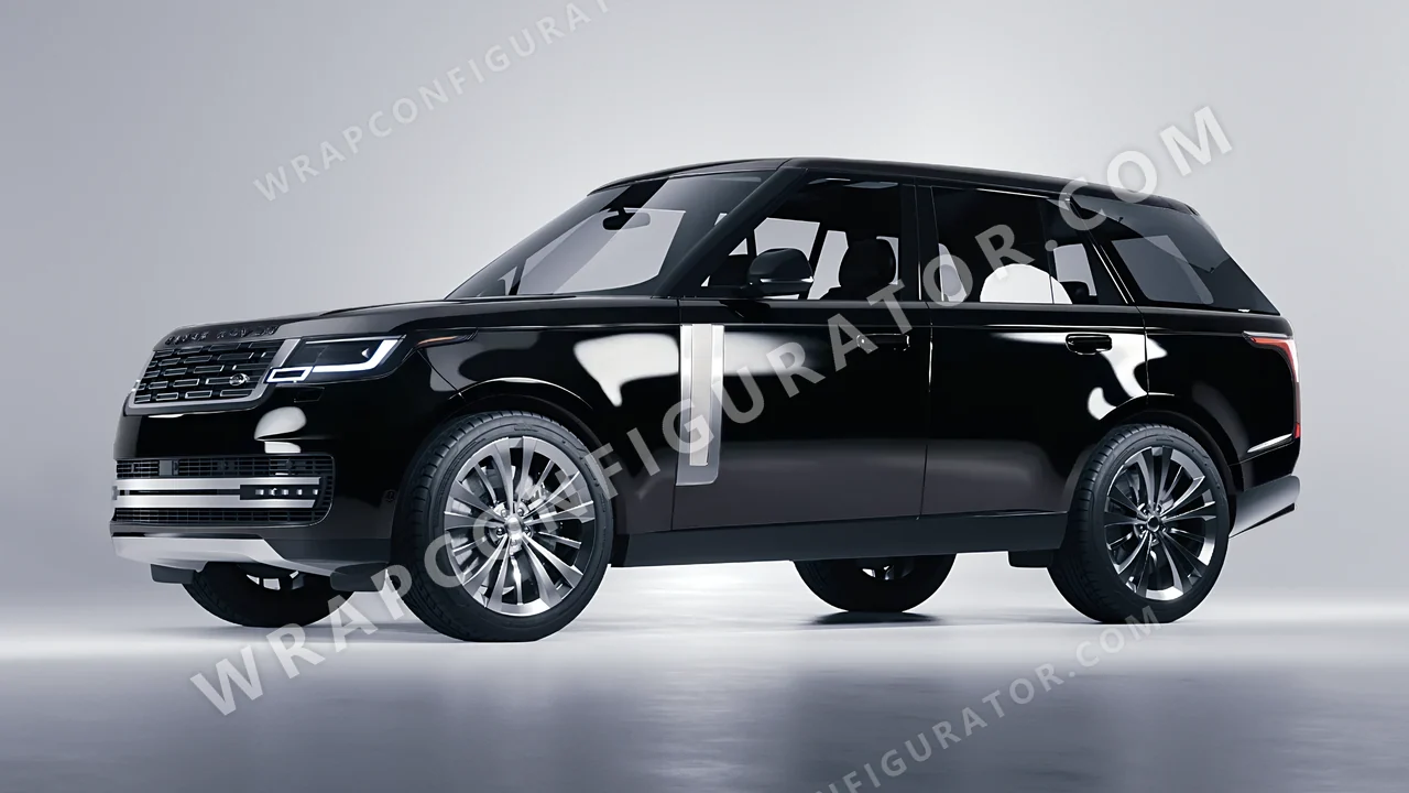 Black Land Rover Range Rover 2024 wrapped in Avery Dennison Black SW900-190-O