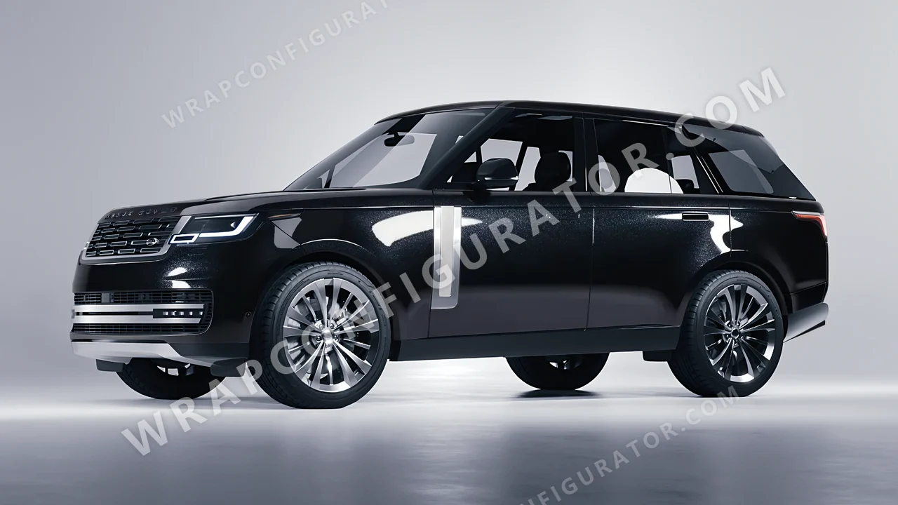 Black Land Rover Range Rover 2024 wrapped in Avery Dennison Mystery Black SW900-184-M