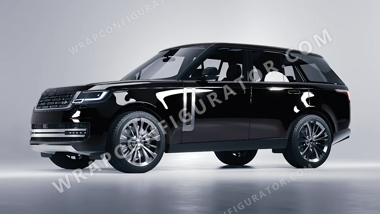 Black Land Rover Range Rover 2024 wrapped in Colourshield PPF by HyperPro Black HGF01-P