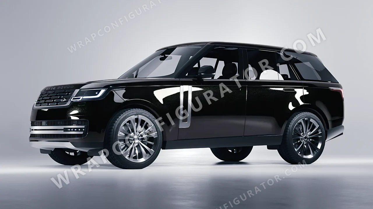 Black Land Rover Range Rover 2024 wrapped in Inozetek Dynamic PPF Perfect Black DPPF908