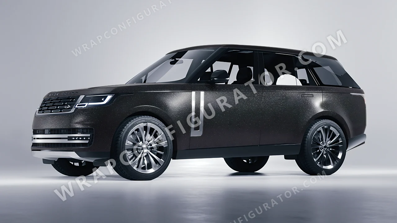 Black Land Rover Range Rover 2024 wrapped in KPMF Black Matt K89021