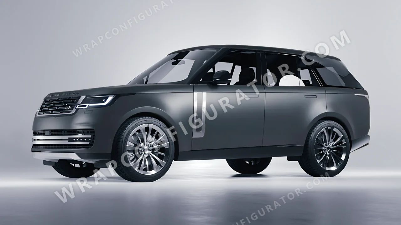 Black Land Rover Range Rover 2024 wrapped in KPMF Matt Magnetic Black K75551