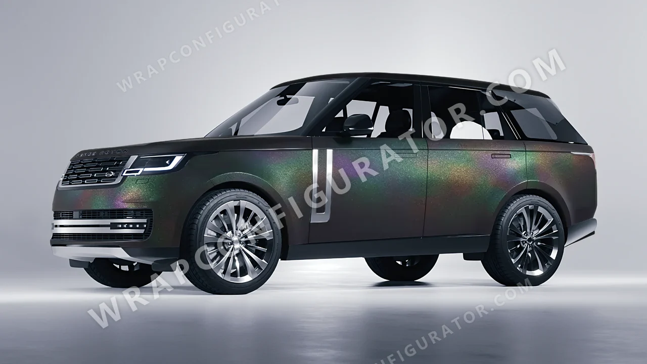 Black Land Rover Range Rover 2024 wrapped in KPMF Matt Morpheus Black Starlight K75571