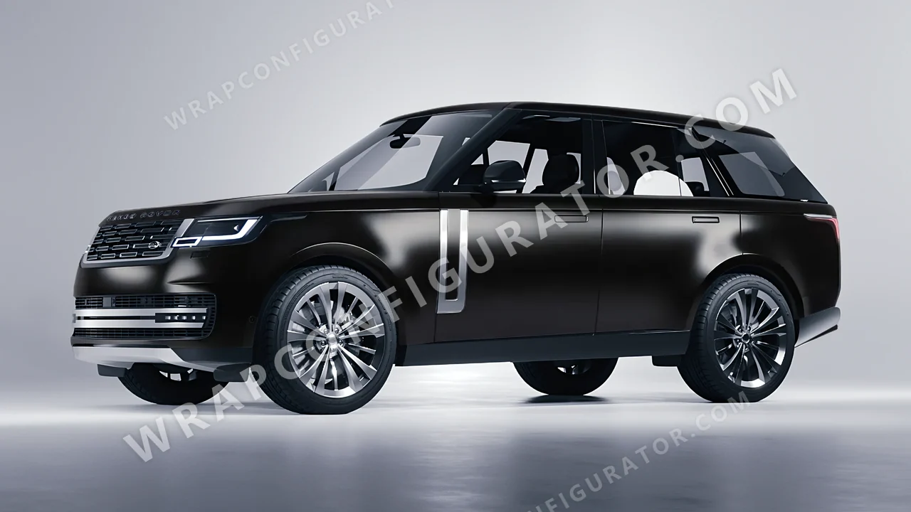 Black Land Rover Range Rover 2024 wrapped in KPMF Perfect Black K75530