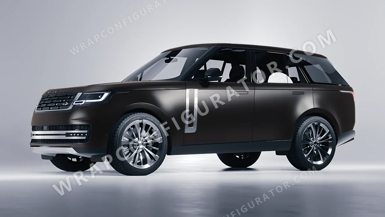 Black Land Rover Range Rover 2024 wrapped in ORACAL Black 970RA-070M