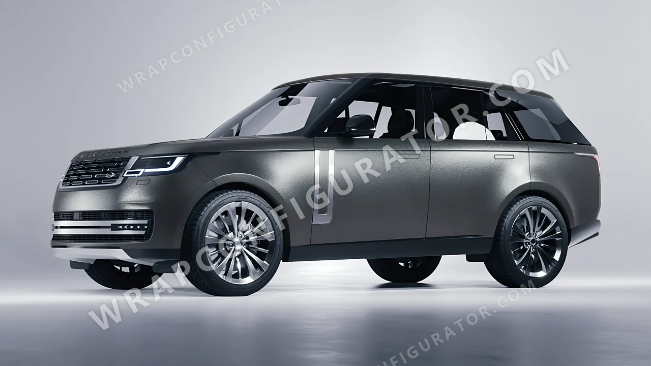 Black Land Rover Range Rover 2024 wrapped in ORACAL Graphite 970RA-932M