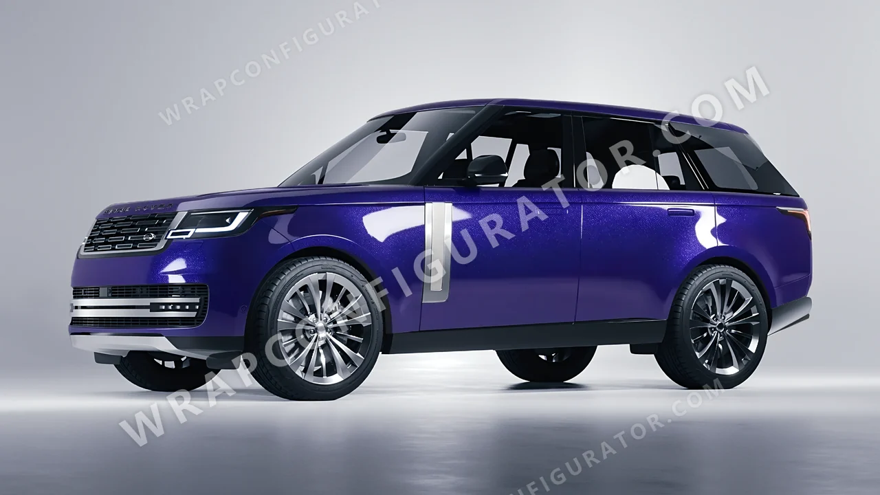 Blue Land Rover Range Rover 2024 wrapped in Avery Dennison Mysterious Indigo SW900-700-M