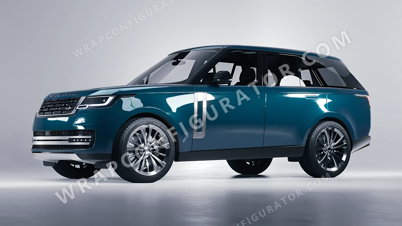 Blue Land Rover Range Rover 2024 wrapped in Colourshield PPF by HyperPro Aqua HGF22-P