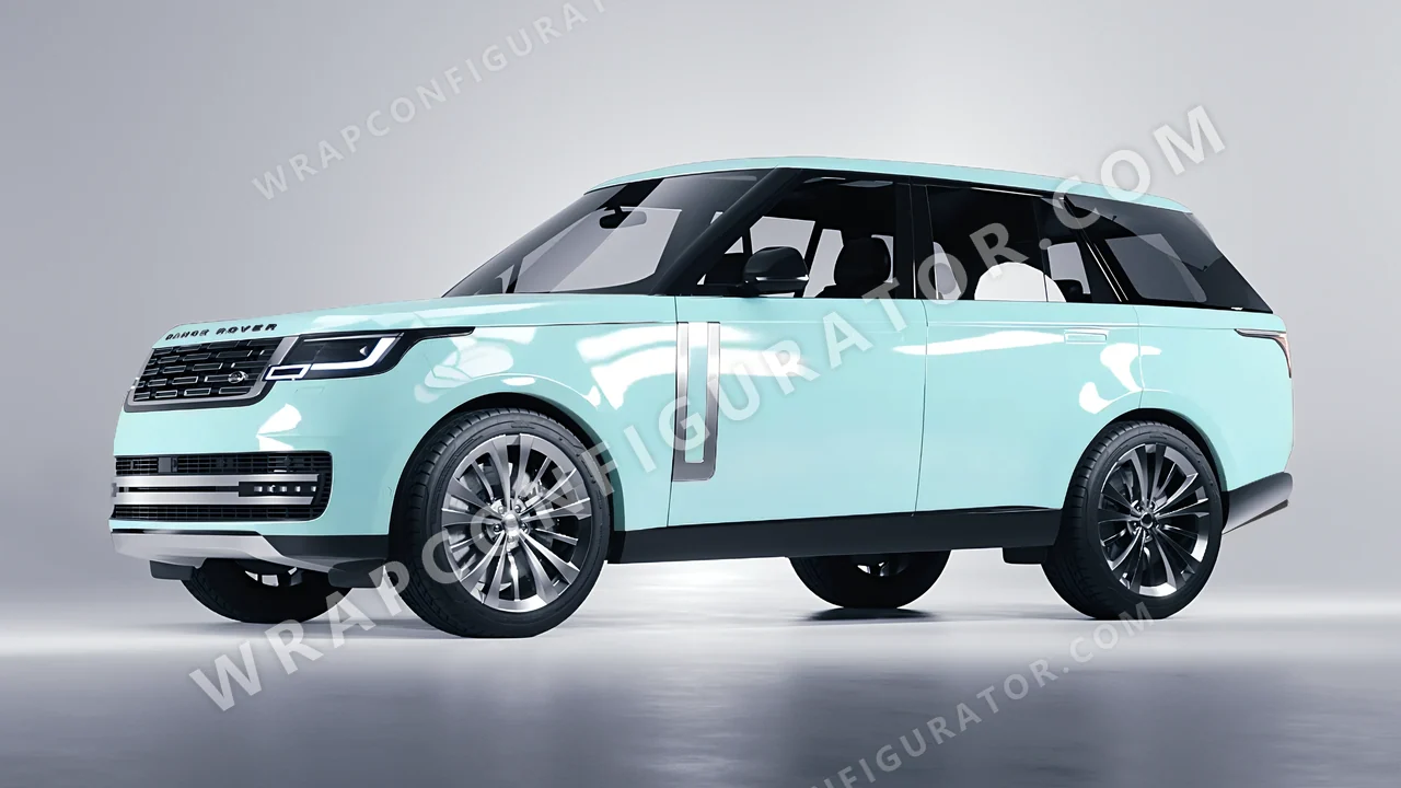 Blue Land Rover Range Rover 2024 wrapped in Colourshield PPF by HyperPro Baby Blue HGF29-P