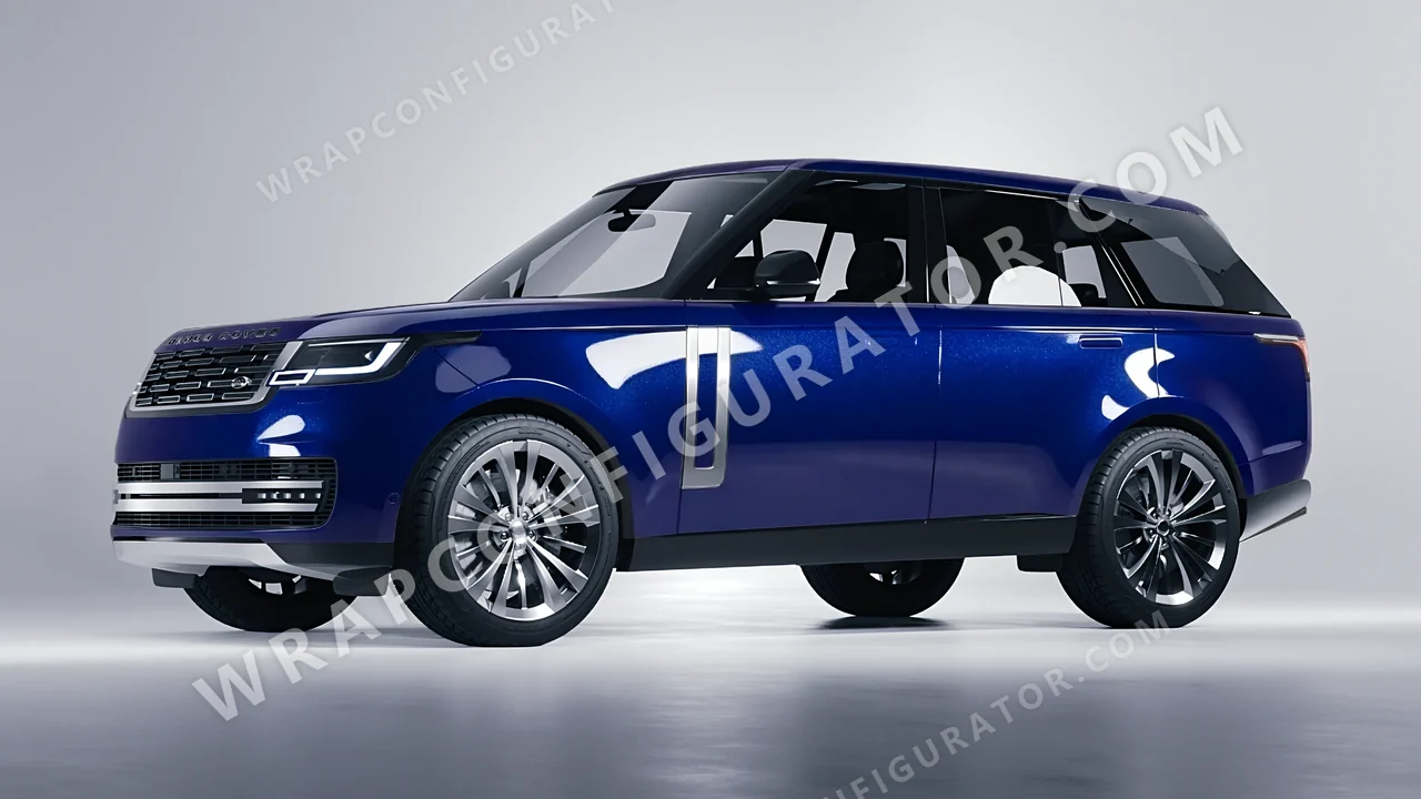 Blue Land Rover Range Rover 2024 wrapped in Colourshield PPF by HyperPro Deep Blue HGM72-P