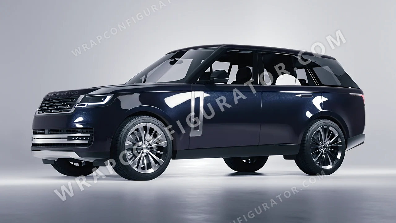 Blue Land Rover Range Rover 2024 wrapped in Colourshield PPF by HyperPro Gray/Blue GAF25-P