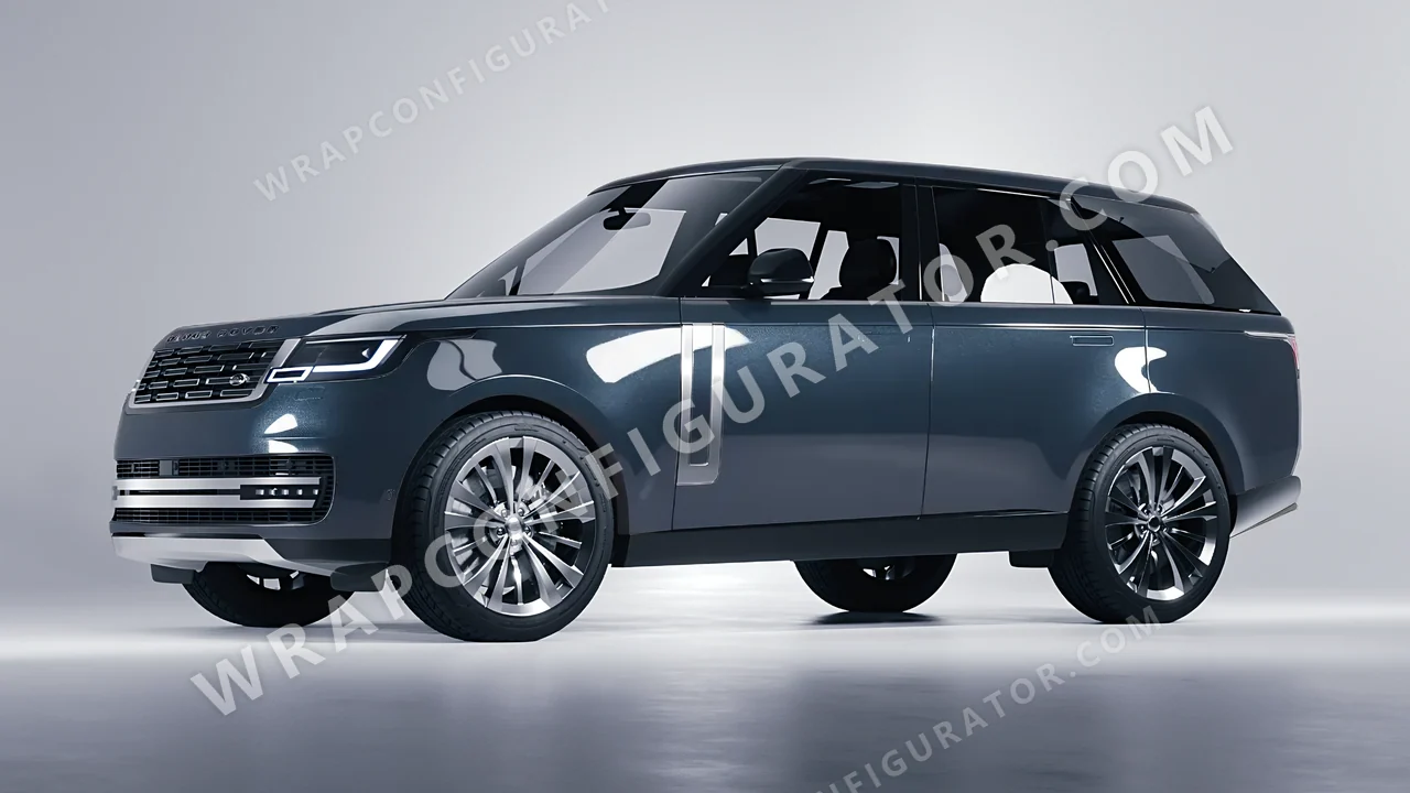 Blue Land Rover Range Rover 2024 wrapped in Colourshield PPF by HyperPro Gray Blue GAF38-P