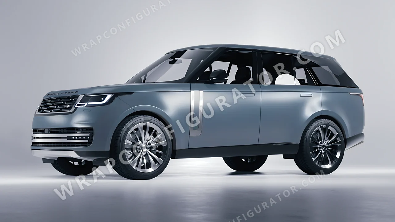 Blue Land Rover Range Rover 2024 wrapped in Colourshield PPF by HyperPro Gray/Blue SMF40-P