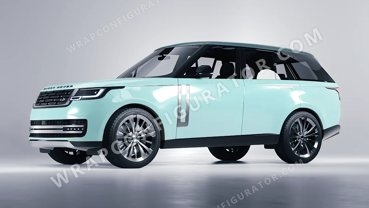 Blue Land Rover Range Rover 2024 wrapped in Colourshield PPF by HyperPro Ice Blue GAF49-P